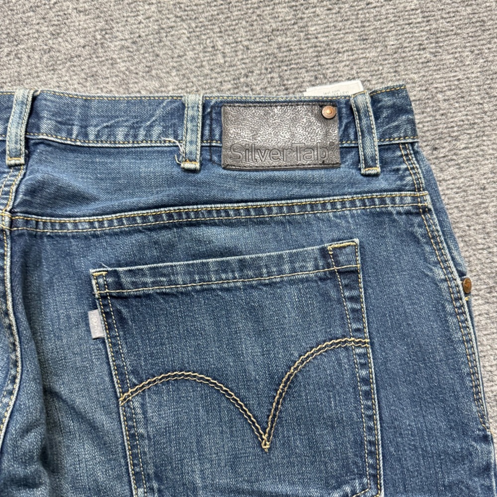 VTG Levi's 550s Silver Tab Baggy Denim Jeans Men's 40x30 Wide Leg Skater - Picture 10 of 12